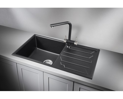 Кухонная мойка Granula 86 8601 цвет Шварц