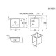 Кухонная мойка Granula Kitchen Space 45 4501U цвет Алюминиум