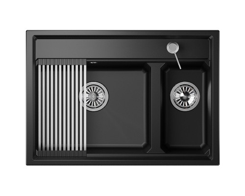 Кухонная мойка Granula Kitchen Space 73 7302 цвет Шварц