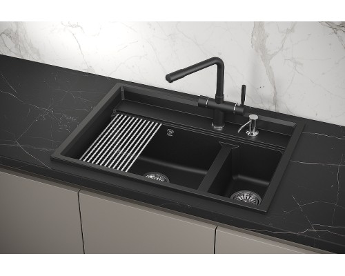 Кухонная мойка Granula Kitchen Space 73 7302 цвет Шварц