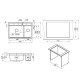 Кухонная мойка Granula Kitchen Space 73 7302 цвет Шварц
