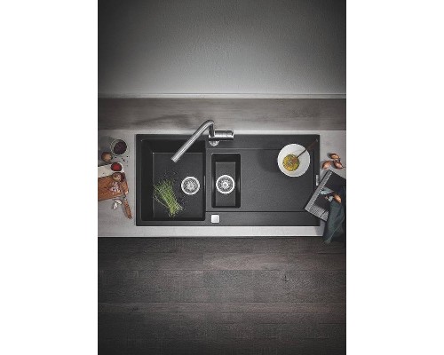 Кухонная мойка Grohe K500 100 31646AP0 Черный гранит