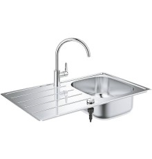 Кухонная мойка Grohe K200 31562SD1 со смесителем Нержавеющая сталь