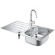 Кухонная мойка Grohe K200 31562SD1 со смесителем Нержавеющая сталь