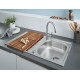 Кухонная мойка Grohe K200 31562SD1 со смесителем Нержавеющая сталь
