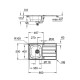 Кухонная мойка Grohe K200 31562SD1 со смесителем Нержавеющая сталь