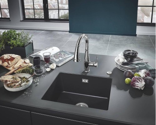 Кухонная мойка Grohe K700 53 31654AP0 Черный гранит
