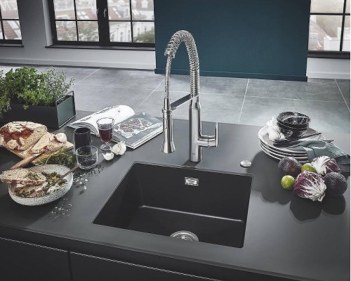 Кухонная мойка Grohe K700 53 31654AP0 Черный гранит