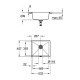 Кухонная мойка Grohe K700 53 31654AP0 Черный гранит