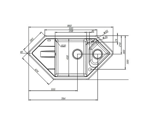 Кухонная мойка Iddis Vane G 96 V28P965i87 цвет Песок