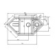 Кухонная мойка Iddis Vane G 96 V28P965i87 цвет Песок