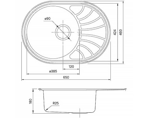 Кухонная мойка Iddis Suno S 65 SUN65SDi77S Сатин