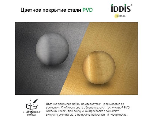 Кухонная мойка Iddis Edifice 75 EDI75G2i77 Графит