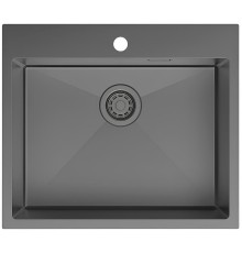 Кухонная мойка Iddis Haze 59 HAZ59GMi77 Графит матовый