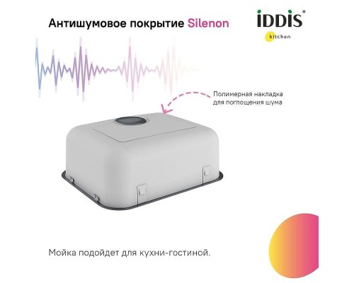Кухонная мойка Iddis Mate 44 MAT44GMi77 Графит матовый