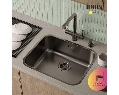 Кухонная мойка Iddis Mate 53 MAT53GMi77 Графит матовый