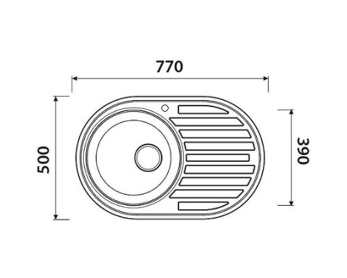 Кухонная мойка Kaiser KSS-7750L Хром