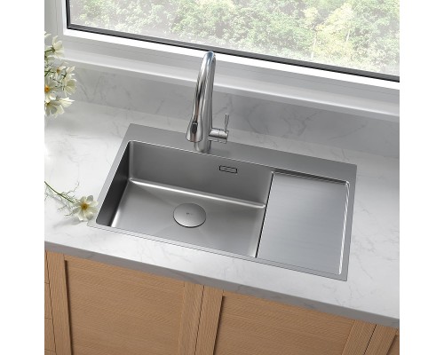 Кухонная мойка Lemark Kezadra 780L 9937149 цвет Сталь