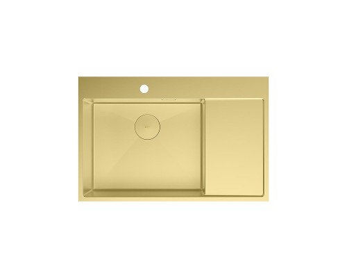 Кухонная мойка Lemark Kezadra 780L 9938150 цвет Светлое золото