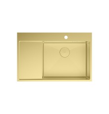 Кухонная мойка Lemark Kezadra 780P 9938154 цвет Светлое золото