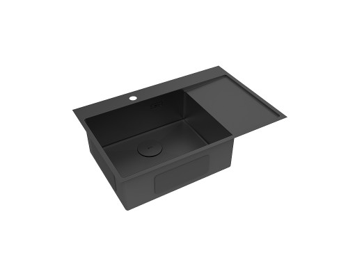 Кухонная мойка Lemark Kezadra 780L 9932152 цвет Черный матовый