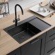 Кухонная мойка Lemark Kezadra 780L 9932152 цвет Черный матовый