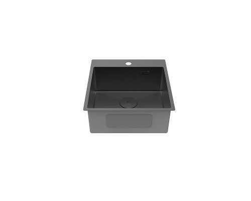 Кухонная мойка Lemark Janga 490 9932108 цвет Черный матовый