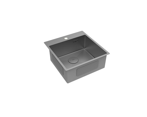 Кухонная мойка Lemark Janga 490 9936107 цвет Графит