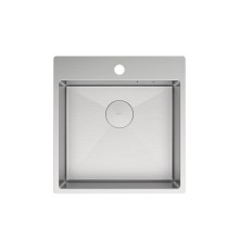 Кухонная мойка Lemark Janga 490 9937105 цвет Сталь