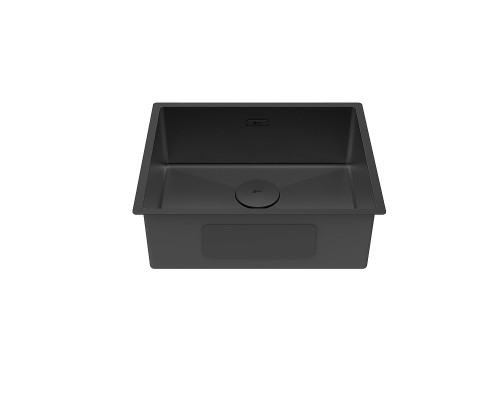Кухонная мойка Lemark Olanga 540 9932128 цвет Черный матовый
