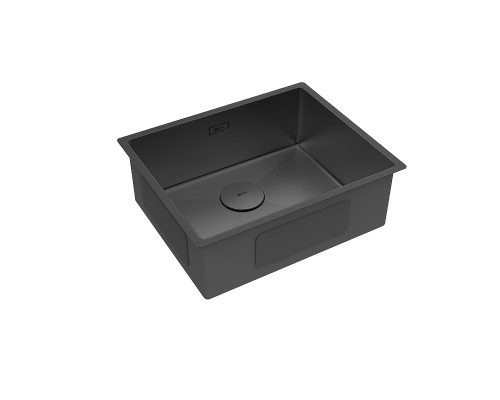 Кухонная мойка Lemark Olanga 540 9932128 цвет Черный матовый