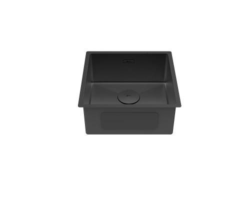 Кухонная мойка Lemark Olanga 440 9932124 цвет Черный матовый