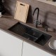 Кухонная мойка Lemark Tabaga 820 9932136 цвет Черный матовый