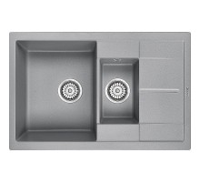 Кухонная мойка Paulmark Flugen 60/1,5 PM237850-GRM Серый металлик