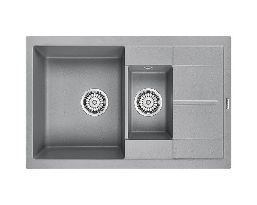 Кухонная мойка Paulmark Flugen 60/1,5 PM237850-GRM Серый металлик