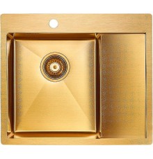 Кухонная мойка Paulmark Kroner 59F PM225951-BGL Брашированное золото