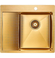 Кухонная мойка Paulmark Kroner 59F PM225951-BGR Брашированное золото