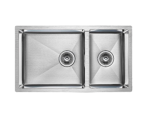 Кухонная мойка Paulmark Gerberg 78/2S Uni PM227844-BS Брашированная сталь