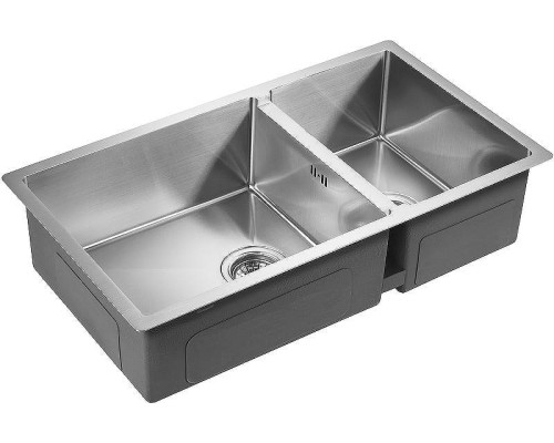 Кухонная мойка Paulmark Gerberg 78/2S Uni PM227844-BS Брашированная сталь