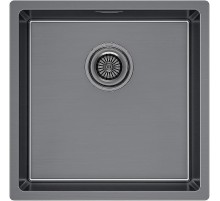 Кухонная мойка Paulmark Lassan 44 Uni LA44-GM Вороненная сталь