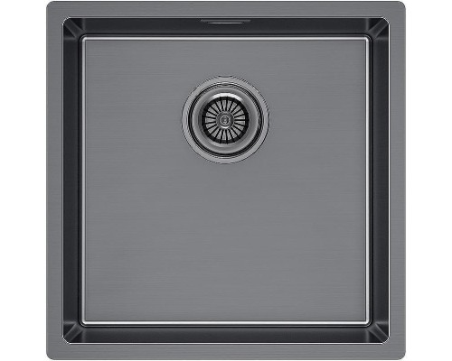 Кухонная мойка Paulmark Lassan 44 Uni LA44-GM Вороненная сталь