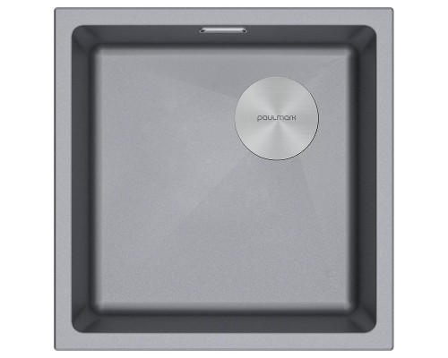 Кухонная мойка Paulmark Lumi 45 UNI-Skew LU45SK-GRM Серый металлик