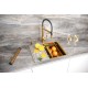 Кухонная мойка Paulmark Next-Multi Sink 58 Uni PM785845-BG цвет Брашированное золото
