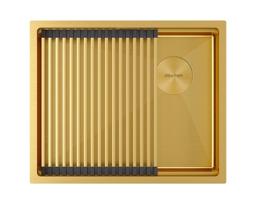 Кухонная мойка Paulmark Next-Pro 54 Uni PM705445-BG цвет Брашированное золото