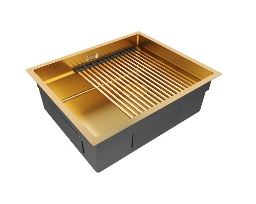 Кухонная мойка Paulmark Next-Pro 54 Uni PM705445-BG цвет Брашированное золото