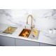 Кухонная мойка Paulmark Next-Pro 54 Uni PM705445-BG цвет Брашированное золото