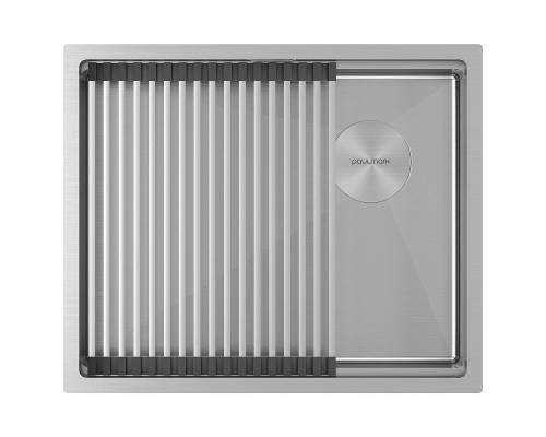 Кухонная мойка Paulmark Next-Pro 54 Uni PM705445-BS цвет Брашированная сталь