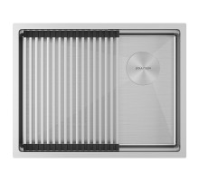 Кухонная мойка Paulmark Next-Pro 58 Uni PM705845-BS цвет Брашированная сталь