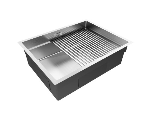 Кухонная мойка Paulmark Next-Pro 58 Uni PM705845-BS цвет Брашированная сталь