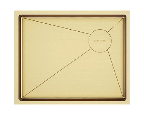 Кухонная мойка Paulmark Next-Skew 54 Uni PM885444-BG Брашированное золото